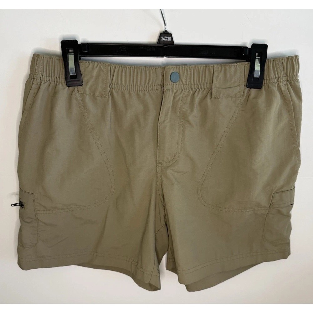 Columbia Women's Sandy River II Khaki Shorts Size Medium Quick Dry Fast Shipping